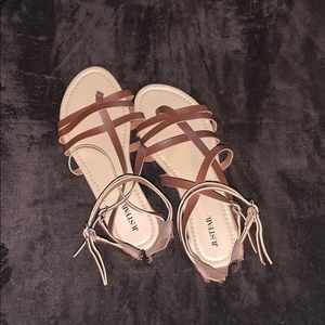 Brown Gladiator Sandals